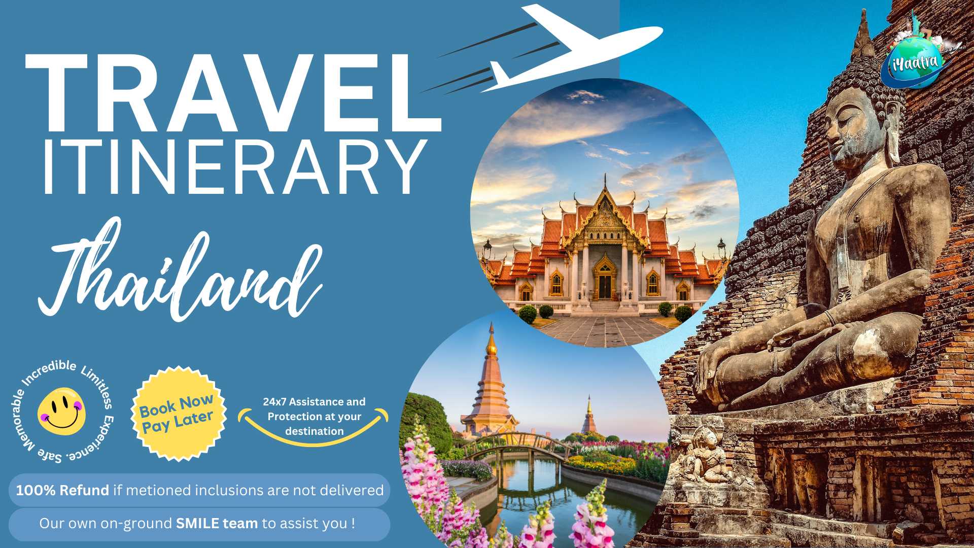 Mr. Dilip |Amazing Vacation | Pattaya+ Bangkok + Bali | 7N 8D | 728102